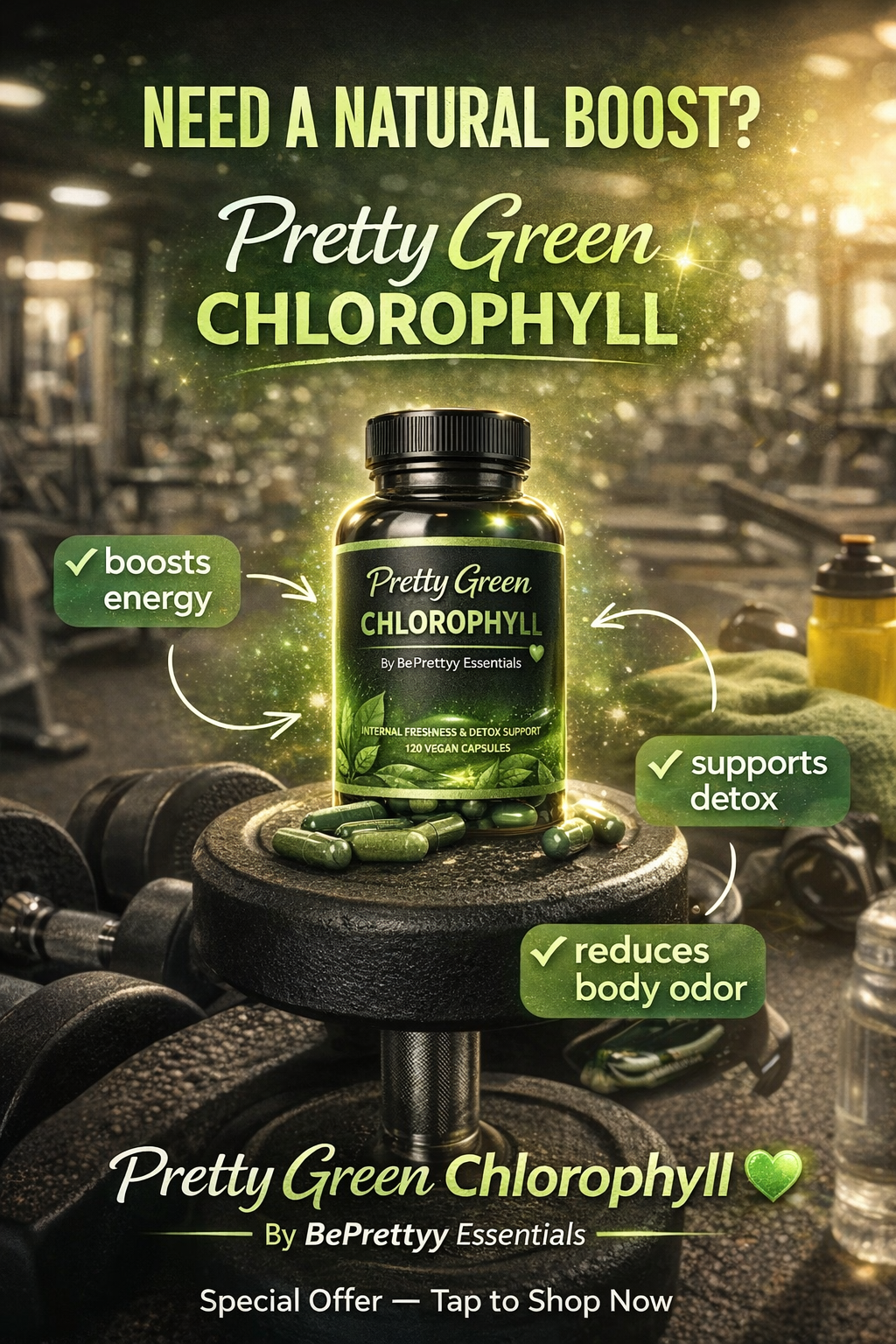 Pretty Green Chlorophyll Vitamins