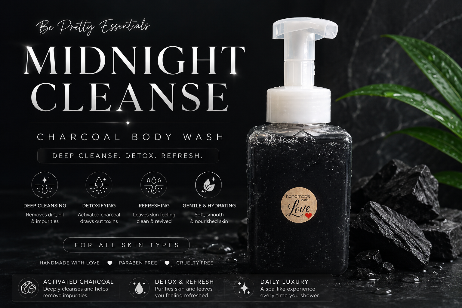 Midnight Cleanse Charcoal wash