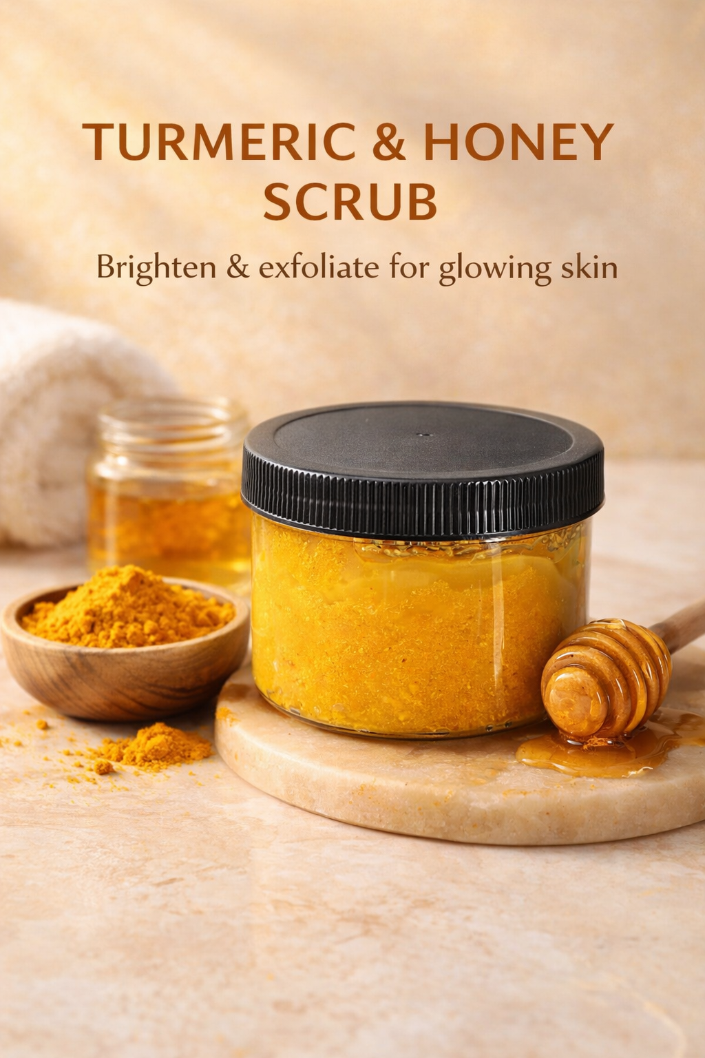 🍯Pretty golden glow scrub